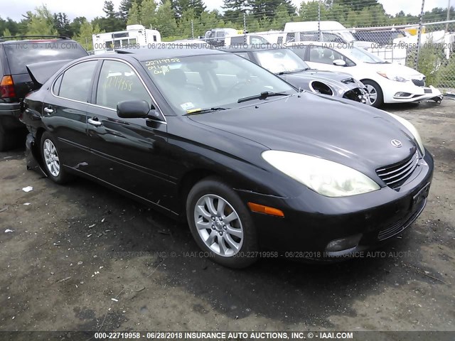 JTHBA30G845018595 - 2004 LEXUS ES 330 BLACK photo 1