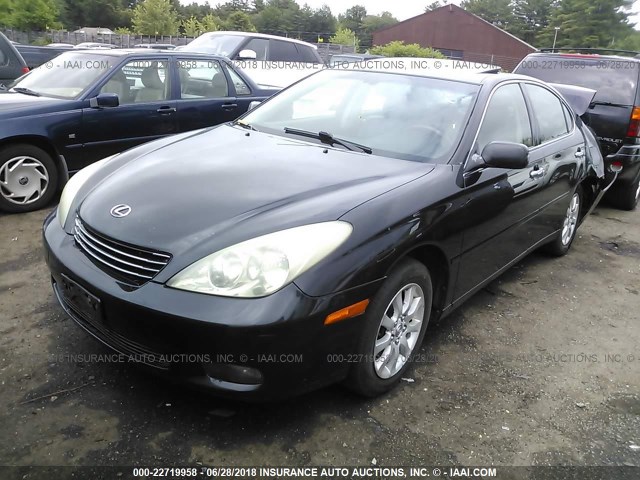 JTHBA30G845018595 - 2004 LEXUS ES 330 BLACK photo 2