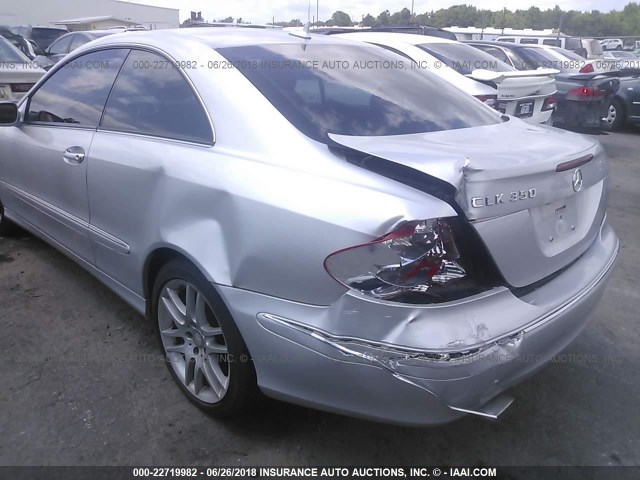 WDBTJ56H48F237084 - 2008 MERCEDES-BENZ CLK 350 SILVER photo 6