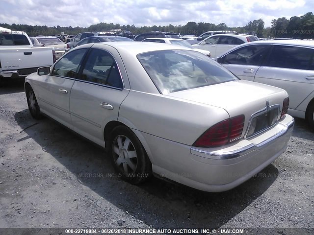 1LNHM86S52Y602701 - 2002 LINCOLN LS 奶油色 照片 3