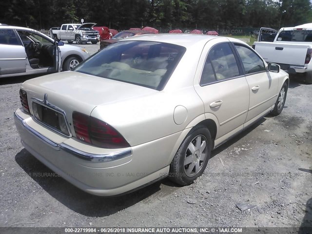 1LNHM86S52Y602701 - 2002 LINCOLN LS 奶油色 照片 4