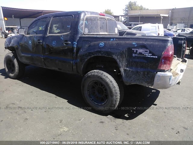 3TMLU42N28M017120 - 2008 TOYOTA TACOMA DOUBLE CAB 黑色 照片 3
