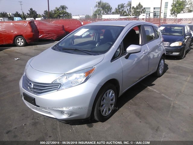 3N1CE2CP7GL362541 - 2016 NISSAN VERSA NOTE S/S PLUS/SV/SL/SR SILVER photo 2