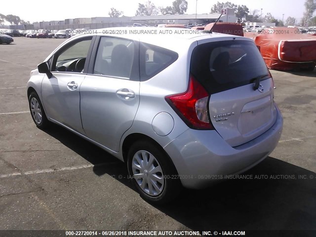 3N1CE2CP7GL362541 - 2016 NISSAN VERSA NOTE S/S PLUS/SV/SL/SR SILVER photo 3