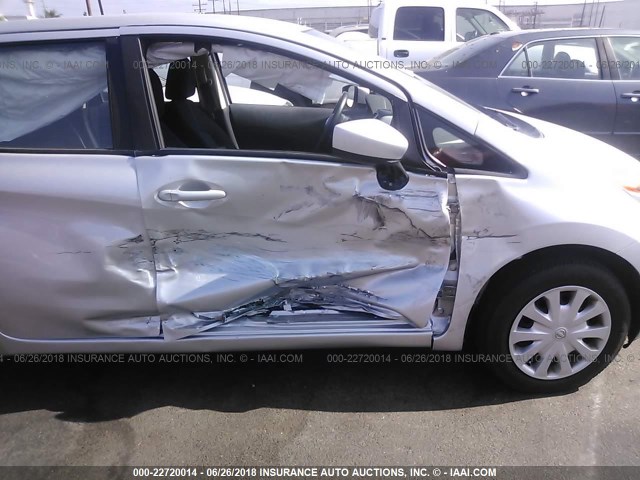 3N1CE2CP7GL362541 - 2016 NISSAN VERSA NOTE S/S PLUS/SV/SL/SR SILVER photo 6