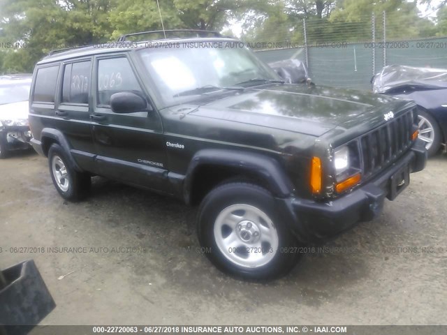 1J4FJ68S5WL241215 - 1998 JEEP CHEROKEE SPORT/CLASSIC GREEN photo 1