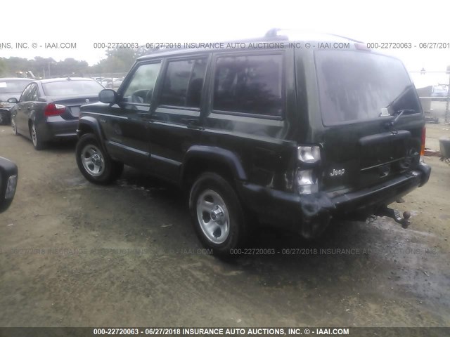 1J4FJ68S5WL241215 - 1998 JEEP CHEROKEE SPORT/CLASSIC მწვანე ფოტო 3