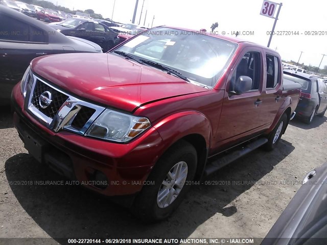 1N6DD0ER3HN776423 - 2017 NISSAN FRONTIER S/SV/SL/PRO-4X RED photo 2