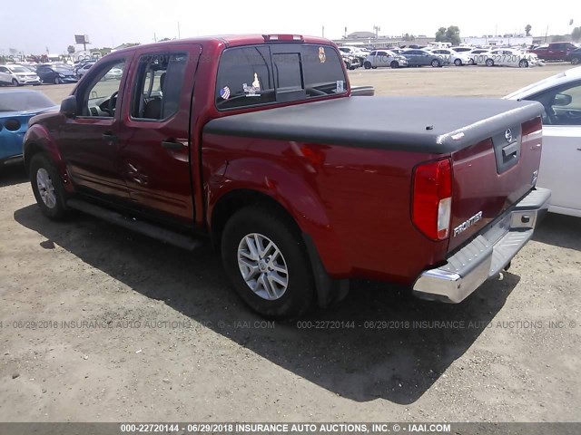 1N6DD0ER3HN776423 - 2017 NISSAN FRONTIER S/SV/SL/PRO-4X RED photo 3