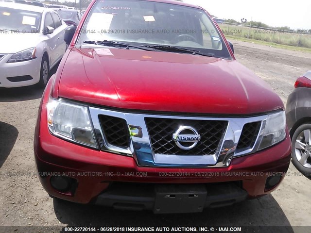 1N6DD0ER3HN776423 - 2017 NISSAN FRONTIER S/SV/SL/PRO-4X RED photo 6