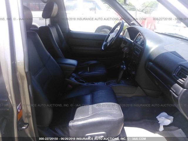 JN8DR09Y62W727907 - 2002 NISSAN PATHFINDER LE/SE GRAY photo 5