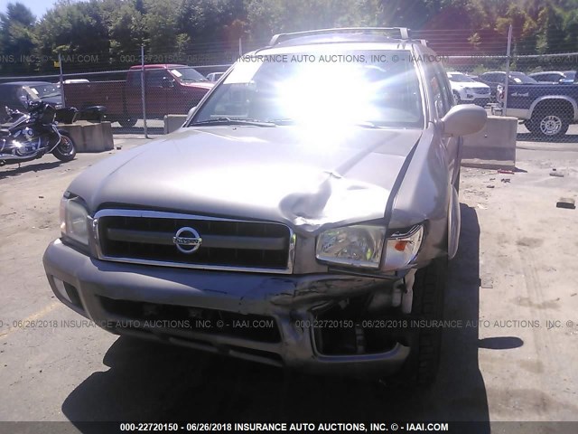 JN8DR09Y62W727907 - 2002 NISSAN PATHFINDER LE/SE GRAY photo 6