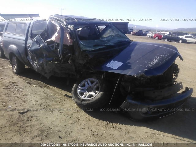 5TBDT44186S542111 - 2006 TOYOTA TUNDRA DOUBLE CAB SR5 BLUE photo 1