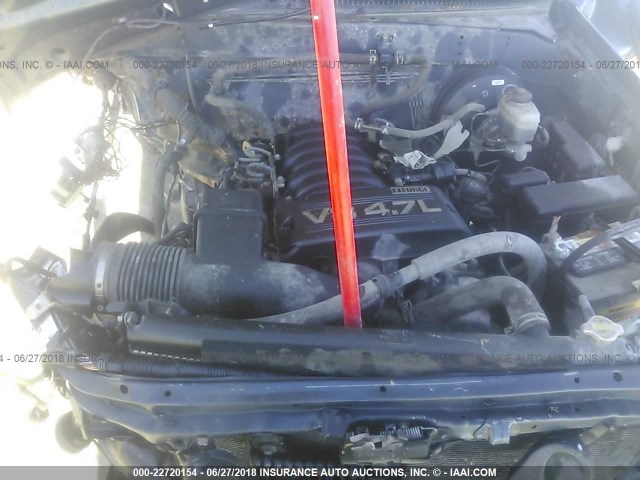 5TBDT44186S542111 - 2006 TOYOTA TUNDRA DOUBLE CAB SR5 BLUE photo 10