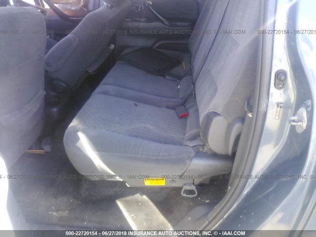 5TBDT44186S542111 - 2006 TOYOTA TUNDRA DOUBLE CAB SR5 BLUE photo 8