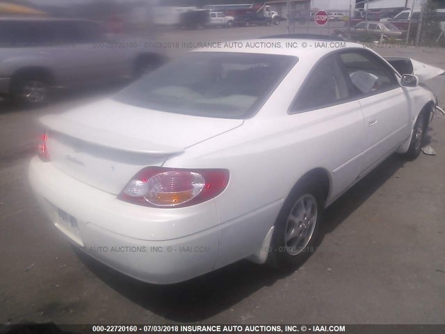 2T1CE22P02C002683 - 2002 TOYOTA CAMRY SOLARA SE WHITE photo 4