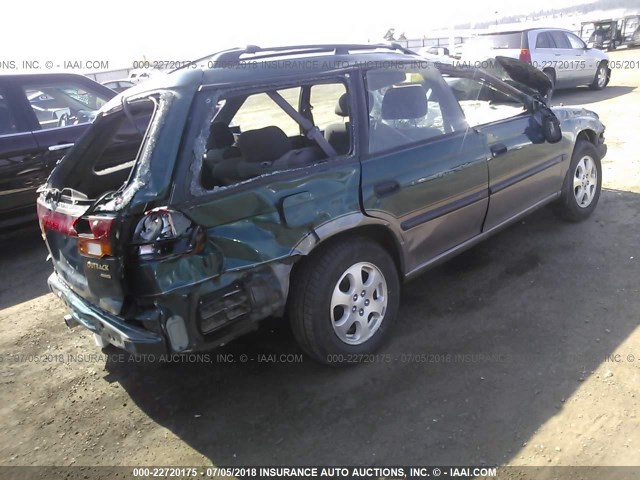 4S3BG6856X7640139 - 1999 SUBARU LEGACY OUTBACK/SSV/LIMITED/30TH GREEN photo 4