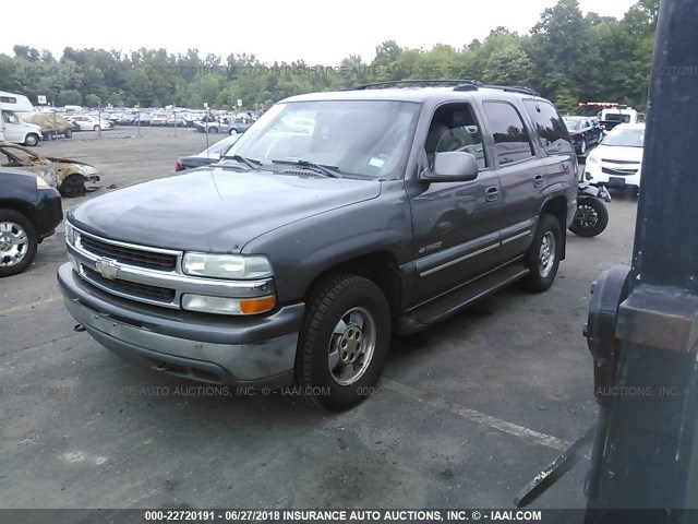 1GNEK13T91J273677 - 2001 CHEVROLET TAHOE K1500 GRAY photo 2