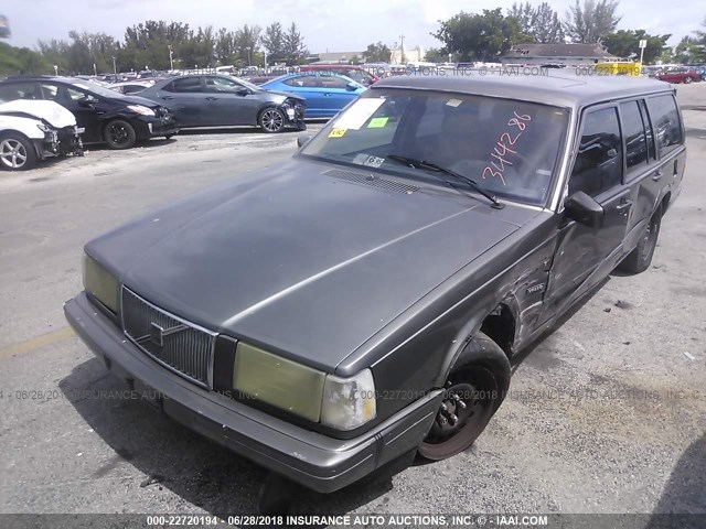 YV1FW8833N2344286 - 1992 VOLVO 740 GRAY photo 6