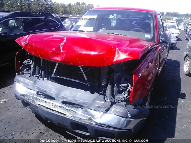 3GCEC14V76G248601 - 2006 CHEVROLET SILVERADO C1500 RED photo 6