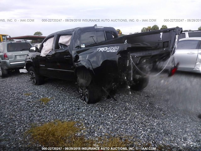 5TFCZ5AN1GX023749 - 2016 TOYOTA TACOMA DOUBLE CAB/SR/SR5/TRD SPO BLACK photo 3