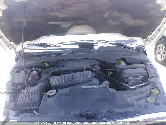 1D4HB58D35F543948 - 2005 DODGE DURANGO LIMITED WHITE photo 10