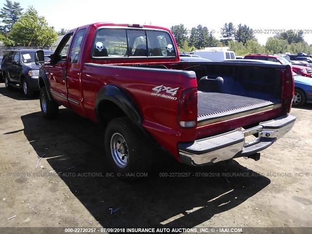 1FTSX31S3YEC72904 - 2000 FORD F350 SRW SUPER DUTY RED photo 3