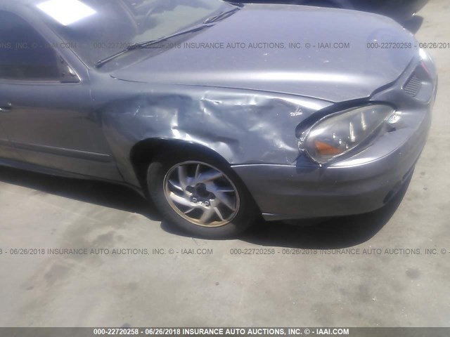 1G2NF52F24M575691 - 2004 PONTIAC GRAND AM SE1 GRAY photo 6