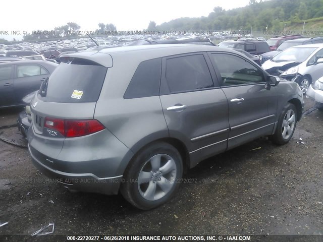 5J8TB18298A014960 - 2008 ACURA RDX BROWN photo 4