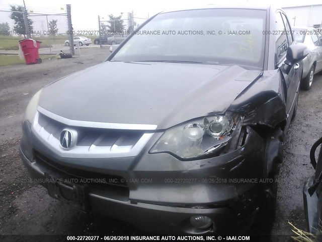 5J8TB18298A014960 - 2008 ACURA RDX BROWN photo 6