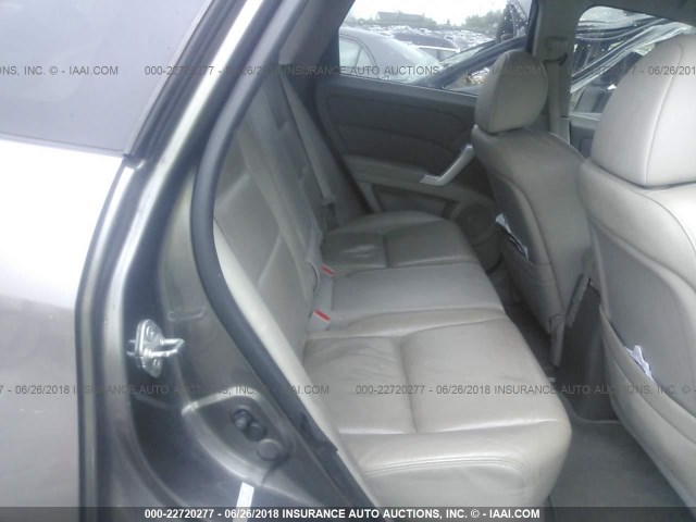 5J8TB18298A014960 - 2008 ACURA RDX BROWN photo 8