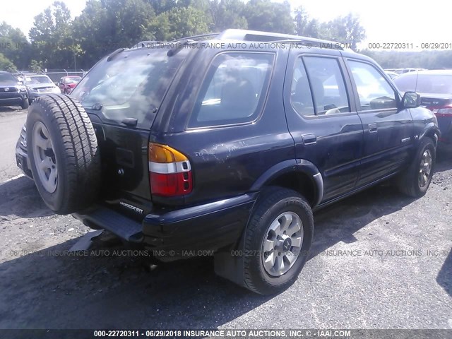 4S6DM58W924402593 - 2002 HONDA PASSPORT EX/LX 黑色 照片 4