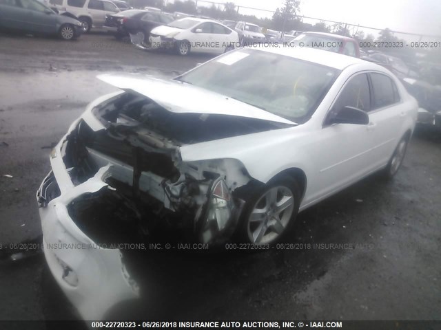 1G1ZA5EK0A4137115 - 2010 CHEVROLET MALIBU LS თეთრი ფოტო 2
