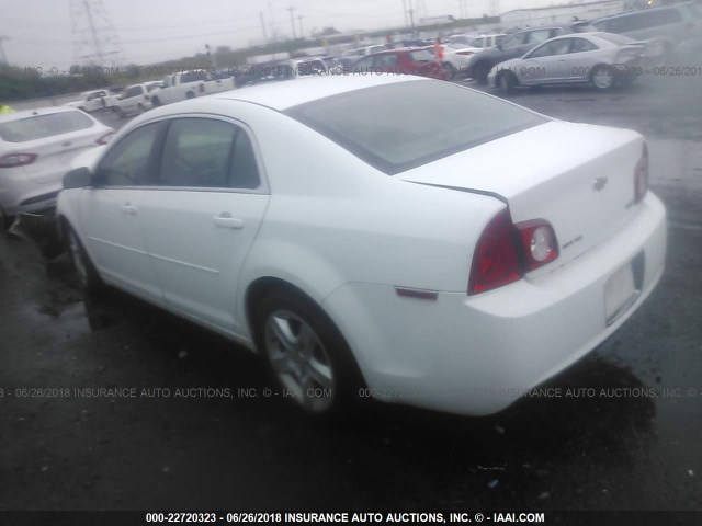 1G1ZA5EK0A4137115 - 2010 CHEVROLET MALIBU LS თეთრი ფოტო 3