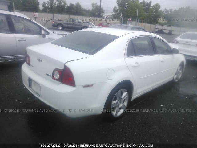 1G1ZA5EK0A4137115 - 2010 CHEVROLET MALIBU LS თეთრი ფოტო 4