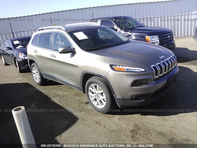 1C4PJMCS6GW254898 - 2016 JEEP CHEROKEE LATITUDE GOLD photo 1