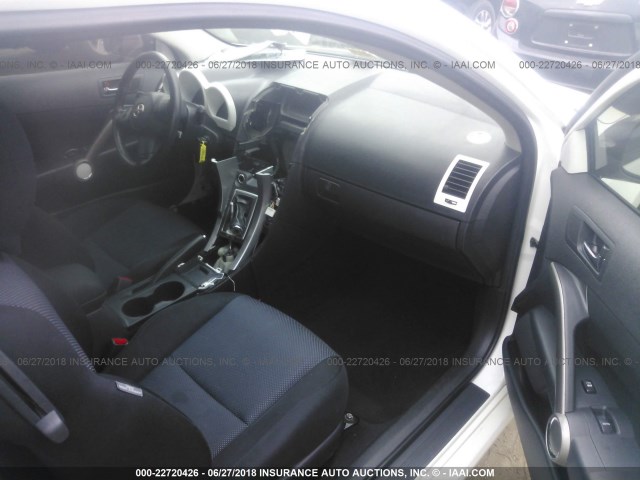 JTKDE167380271846 - 2008 TOYOTA SCION TC WHITE photo 5