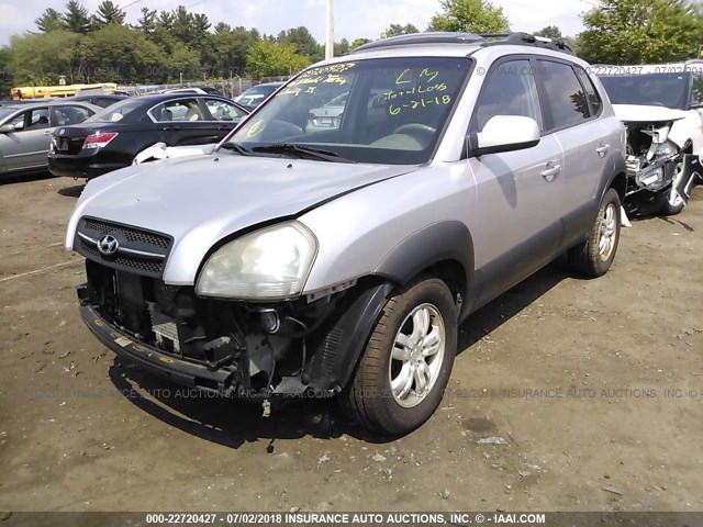 KM8JN72D26U309660 - 2006 HYUNDAI TUCSON GLS/LIMITED GRAY photo 2