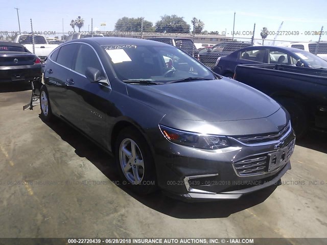 1G1ZB5ST3HF209336 - 2017 CHEVROLET MALIBU LS GRAY photo 1