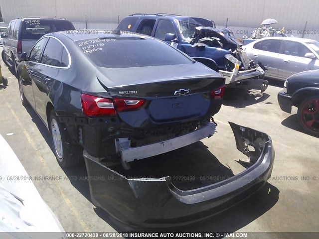 1G1ZB5ST3HF209336 - 2017 CHEVROLET MALIBU LS GRAY photo 3