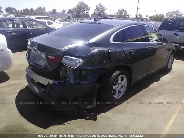 1G1ZB5ST3HF209336 - 2017 CHEVROLET MALIBU LS GRAY photo 4