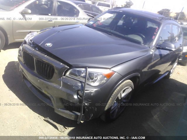 WBAVM5C54FVV94230 - 2015 BMW X1 XDRIVE35I GRAY photo 2