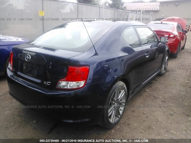 JTKJF5C73B3016499 - 2011 TOYOTA SCION TC 蓝色 照片 4