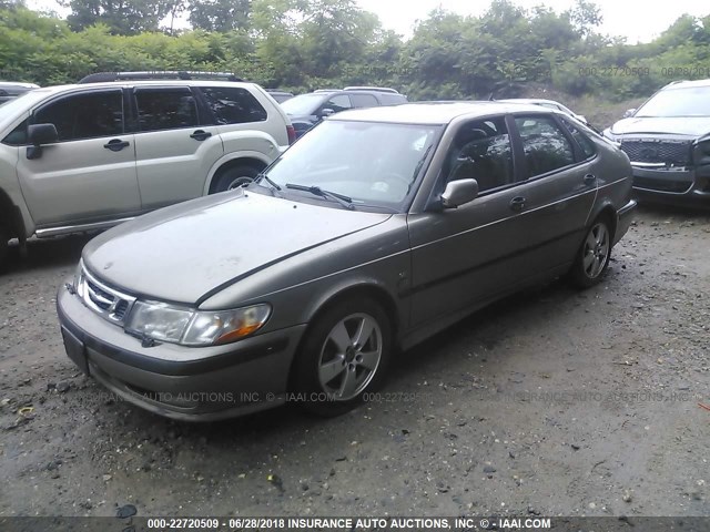 YS3DF58K722011452 - 2002 SAAB 9-3 SE TAN photo 2