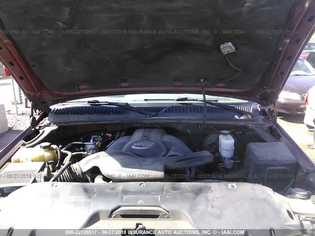 1GKFK66U71J236145 - 2001 GMC DENALI XL K1500 RED photo 10