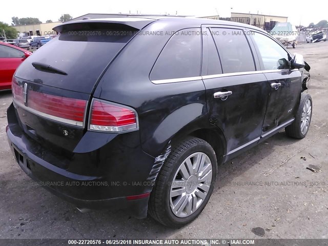 2LMDJ8JC2ABJ18959 - 2010 LINCOLN MKX BLACK photo 4