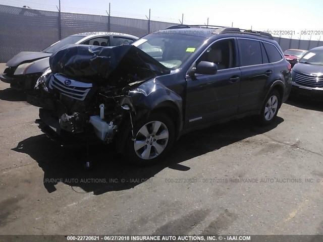 4S4BRCLC3C3230023 - 2012 SUBARU OUTBACK 2.5I LIMITED Navy photo 2