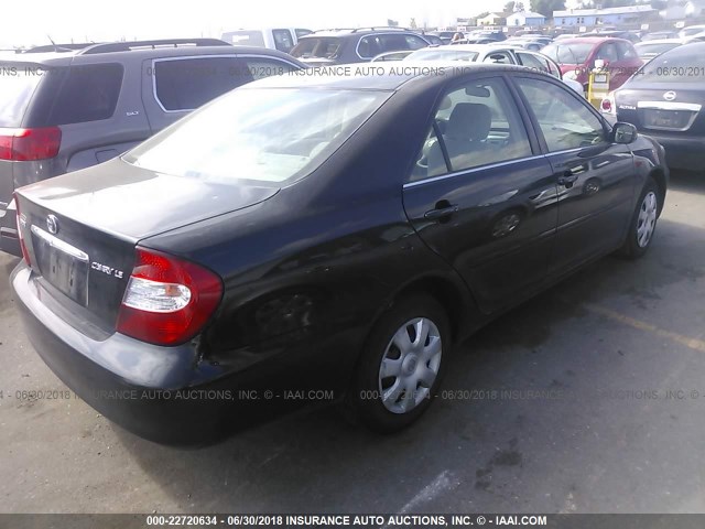 4T1BE32K63U194567 - 2003 TOYOTA CAMRY LE/XLE/SE 黑色 照片 4