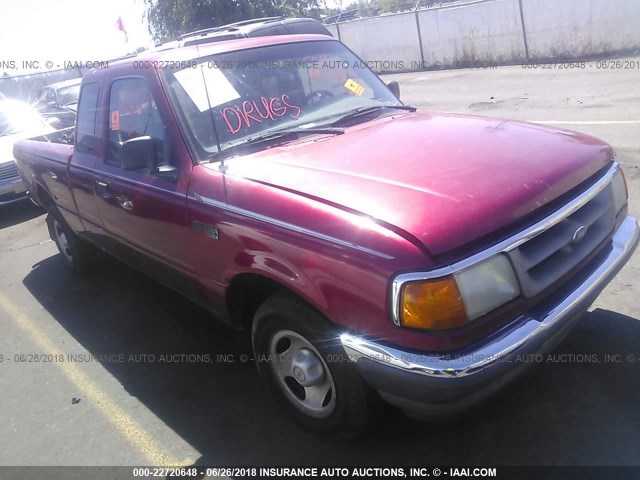 1FTCR14A7TPA60803 - 1996 FORD RANGER SUPER CAB RED photo 1