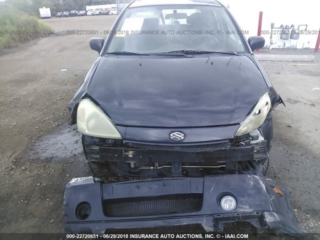 JS2RC41H535208107 - 2003 SUZUKI AERIO SX BLACK photo 6